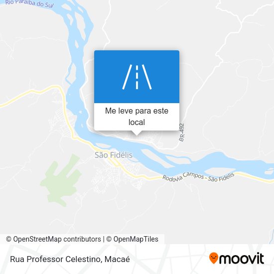 Rua Professor Celestino mapa