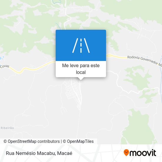Rua Nemésio Macabu mapa