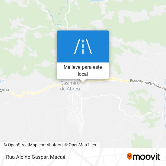 Rua Alcino Gaspar mapa