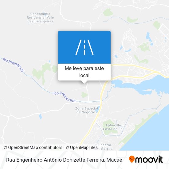 Rua Engenheiro Antônio Donizette Ferreira mapa