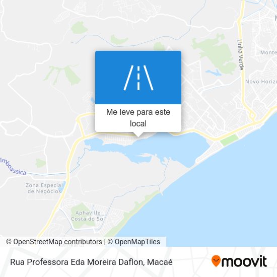 Rua Professora Eda Moreira Daflon mapa