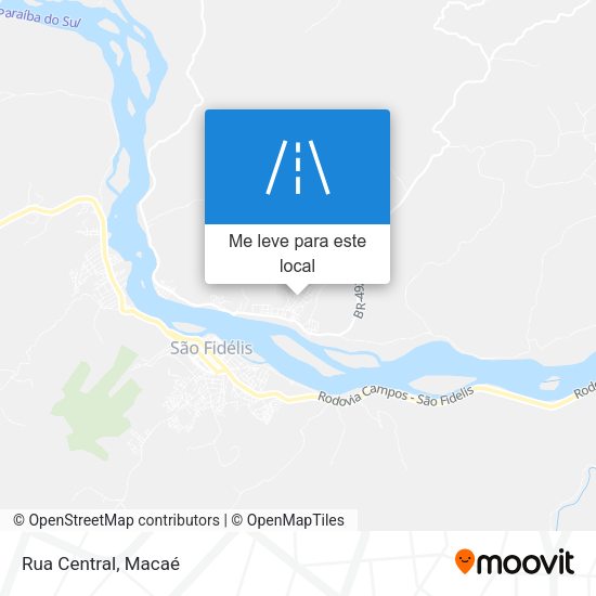 Rua Central mapa