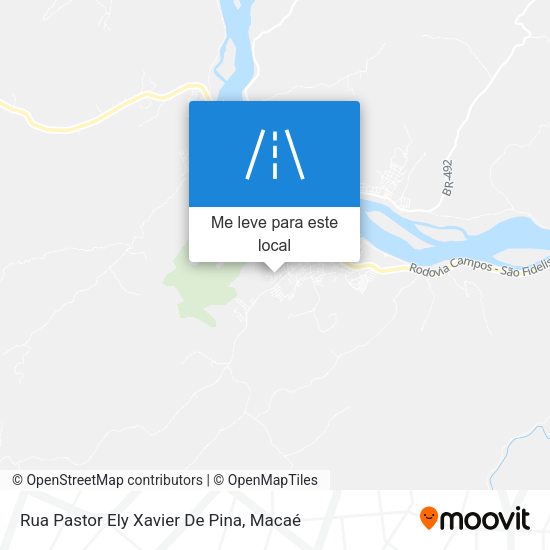 Rua Pastor Ely Xavier De Pina mapa
