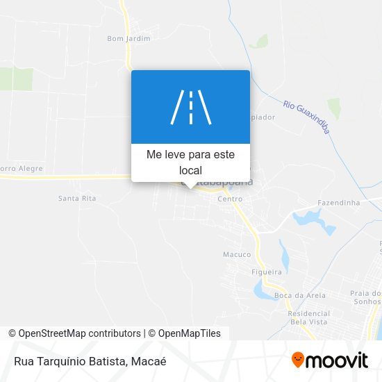 Rua Tarquínio Batista mapa