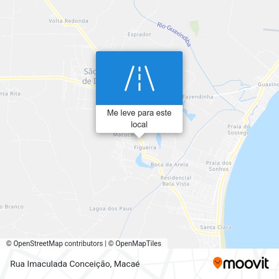 Rua Imaculada Conceição mapa