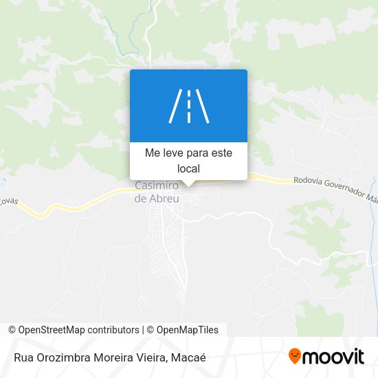 Rua Orozimbra Moreira Vieira mapa