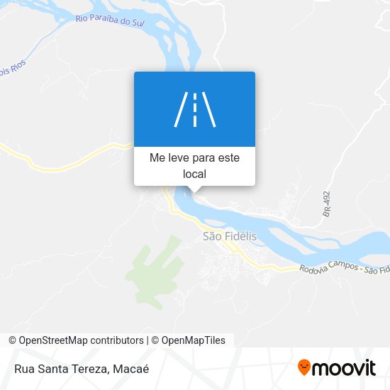 Rua Santa Tereza mapa