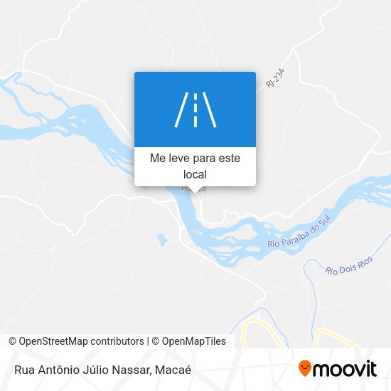 Rua Antônio Júlio Nassar mapa