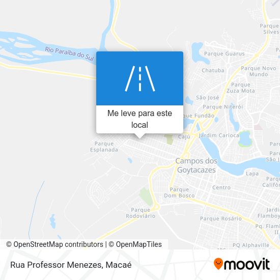 Rua Professor Menezes mapa