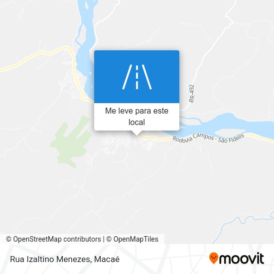 Rua Izaltino Menezes mapa