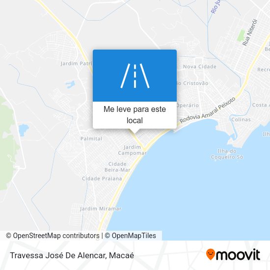 Travessa José De Alencar mapa