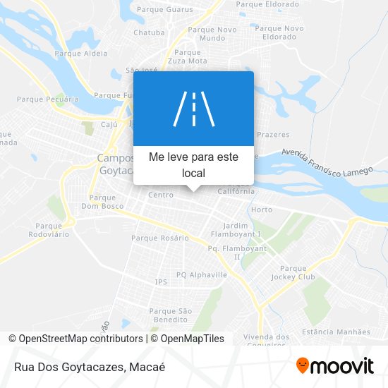 Rua Dos Goytacazes mapa
