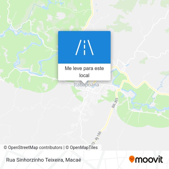 Rua Sinhorzinho Teixeira mapa