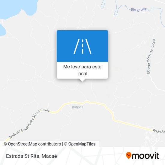 Estrada St Rita mapa