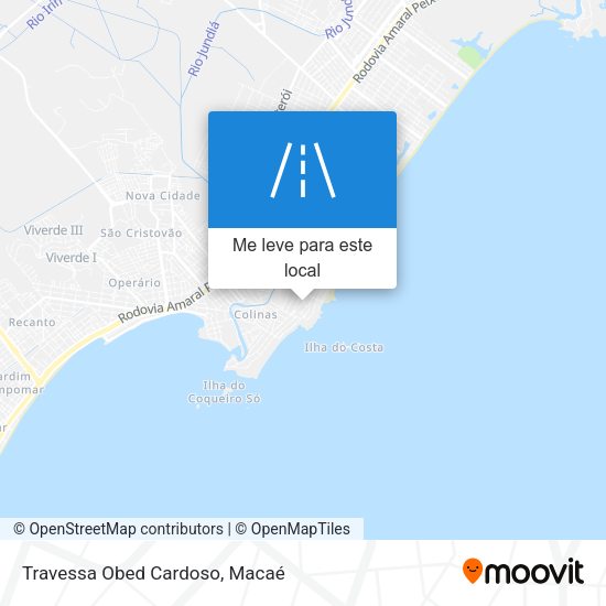 Travessa Obed Cardoso mapa