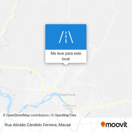 Rua Abraão Cândido Ferreira mapa