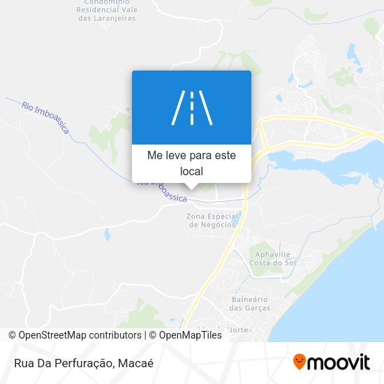 Rua Da Perfuração mapa