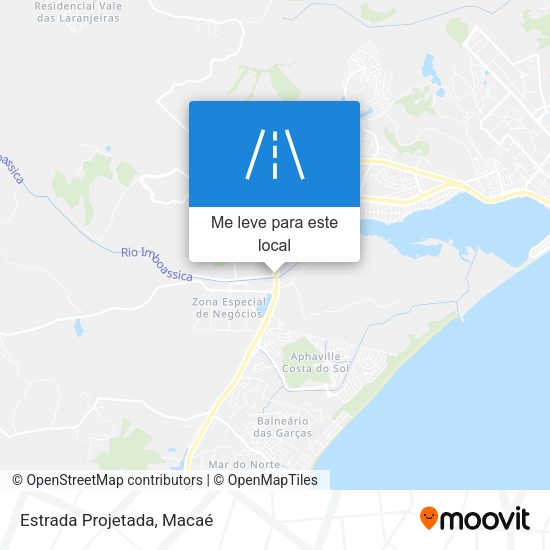 Estrada Projetada mapa
