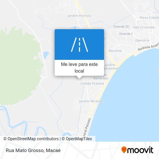 Rua Mato Grosso mapa