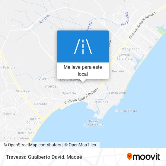 Travessa Gualberto David mapa