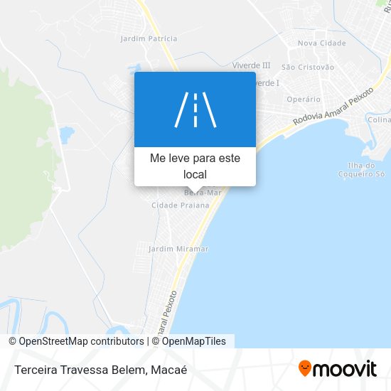 Terceira Travessa Belem mapa
