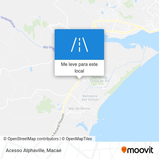 Acesso Alphaville mapa