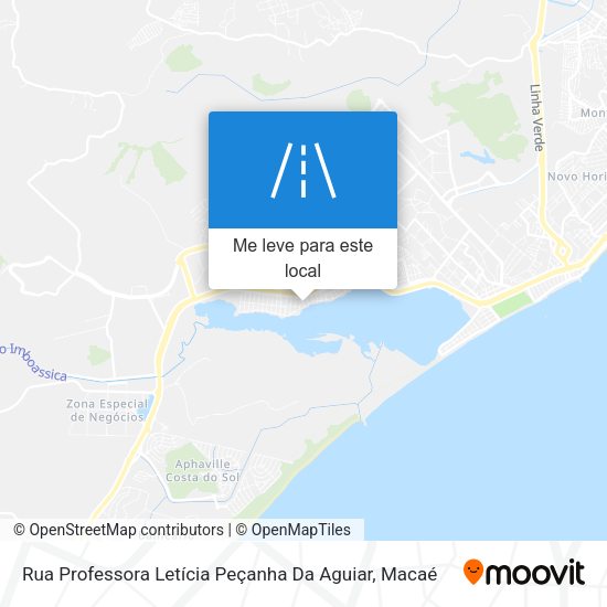 Rua Professora Letícia Peçanha Da Aguiar mapa
