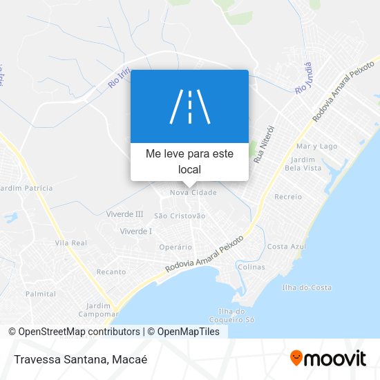 Travessa Santana mapa