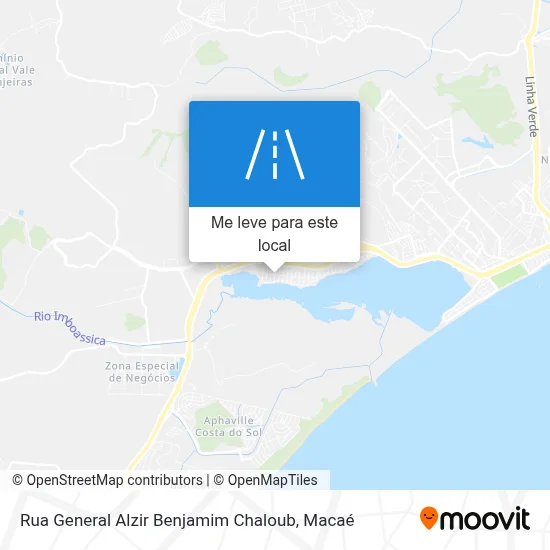 Rua General Alzir Benjamim Chaloub mapa