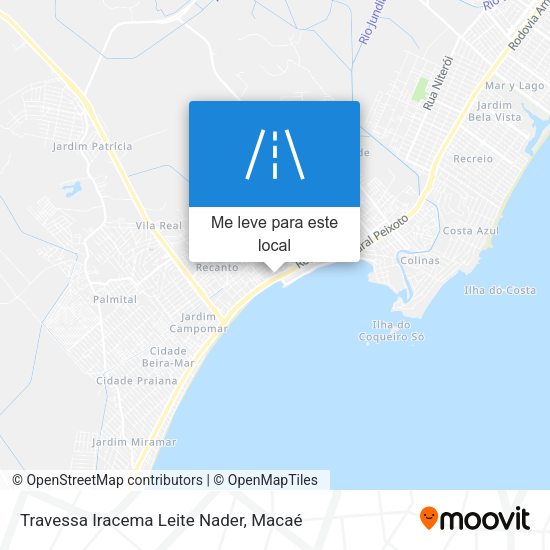 Travessa Iracema Leite Nader mapa