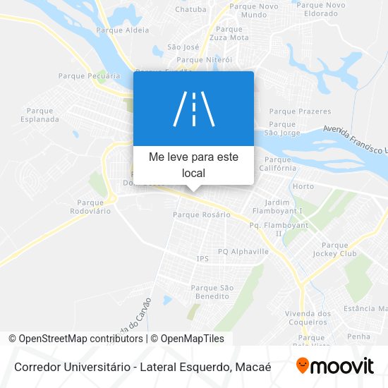 Corredor Universitário - Lateral Esquerdo mapa
