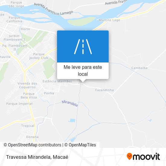 Travessa Mirandela mapa