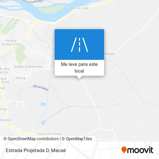 Estrada Projetada D mapa