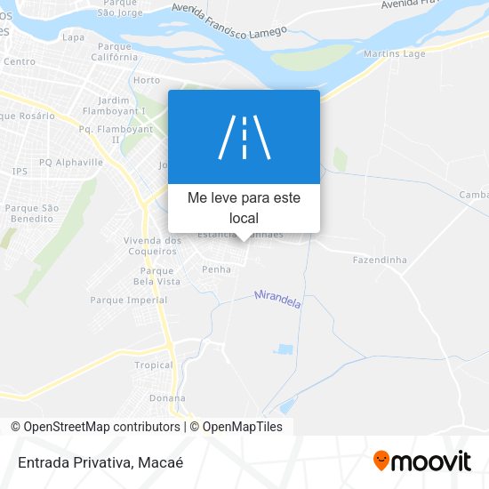 Entrada Privativa mapa