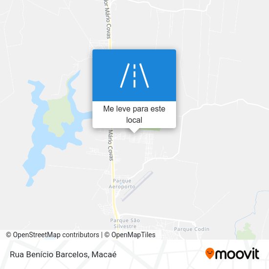 Rua Benício Barcelos mapa