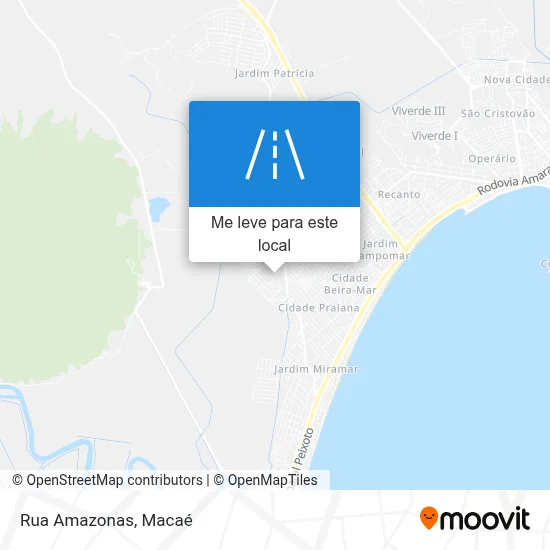 Rua Amazonas mapa