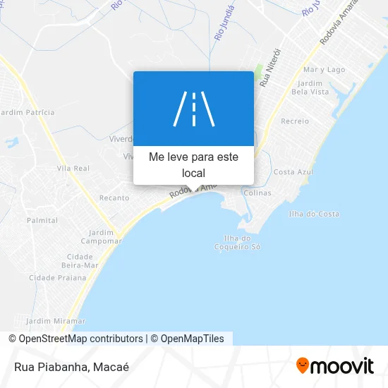 Rua Piabanha mapa