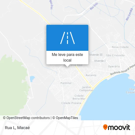 Rua L mapa