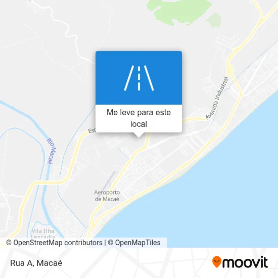 Rua A mapa