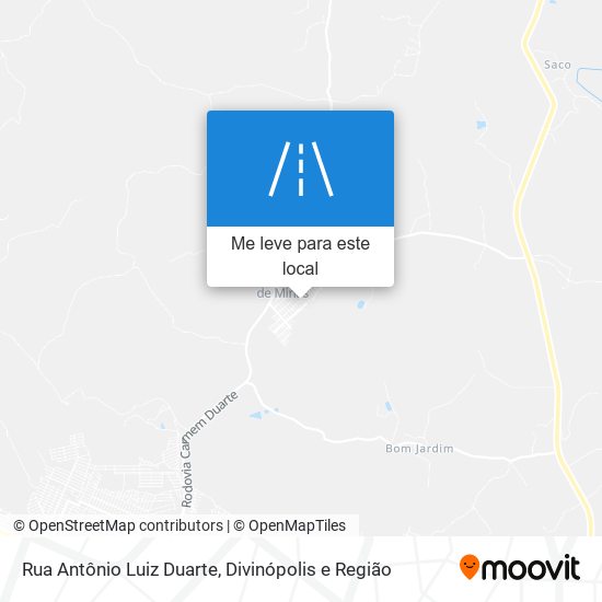 Rua Antônio Luiz Duarte mapa