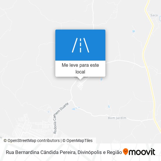 Rua Bernardina Cândida Pereira mapa