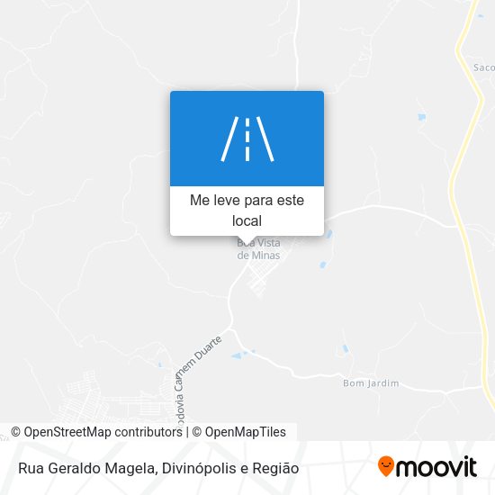 Rua Geraldo Magela mapa