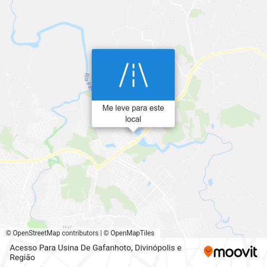 Acesso Para Usina De Gafanhoto mapa