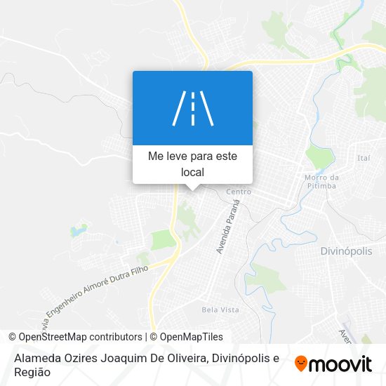 Alameda Ozires Joaquim De Oliveira mapa