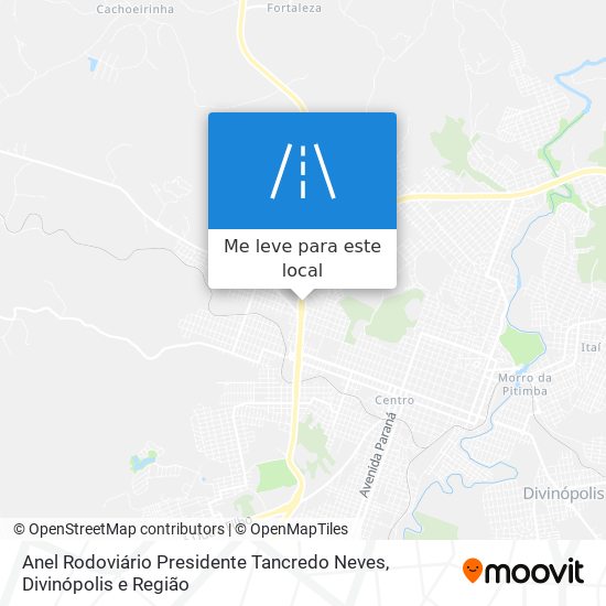 Anel Rodoviário Presidente Tancredo Neves mapa