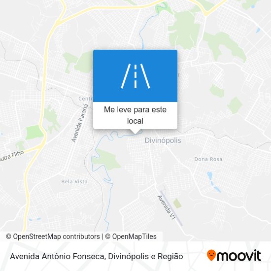 Avenida Antônio Fonseca mapa