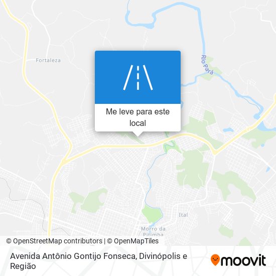 Avenida Antônio Gontijo Fonseca mapa