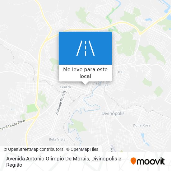 Avenida Antônio Olimpio De Morais mapa