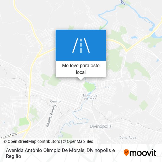 Avenida Antônio Olímpio De Morais mapa