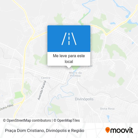 Praça Dom Cristiano mapa